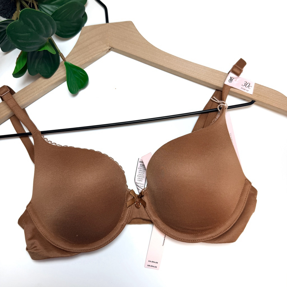 Victoria's Secret Body By Victoria Perfect Shape Bra 30C Brown New With Tags